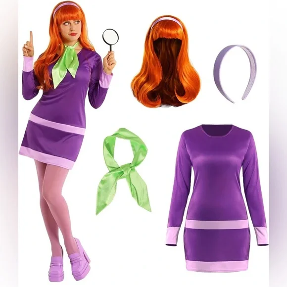 Purple and Green Costume Set - Picture 1 of 4